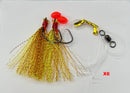 6 x Custom Designed Whiting Flasher Rigs In Different Colours Size