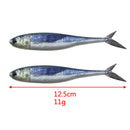 4pcs 2 sizes Natural shape Soft Plastic Mackerel Bonus 5pcs jig heads - Bait Tackle Direct