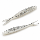 MasterPro 20pcs 6cm Split Tail Soft Plastic Fishing Lures – 1.5g Glitter Baits
