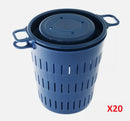 20X Berley Bucket With Screw-On Lid Fishing Tackle - Bait Tackle Direct
