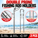 2 x Extra Long Foldable Rod Holders Fishing Tackle