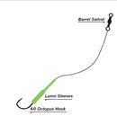 3 X Masterpro Reef & Snapper Running Fishing Rigs With Single Octopus 6/0 Hook - Bait Tackle Direct