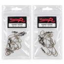 MasterPro Pre-Rigged Gang Hooks with Swivel – Bulk Pack, Multiple Sizes