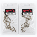 MasterPro Pre-Rigged Gang Hooks with Swivel – Bulk Pack, Multiple Sizes