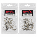 MasterPro Pre-Rigged Gang Hooks with Swivel – Bulk Pack, Multiple Sizes