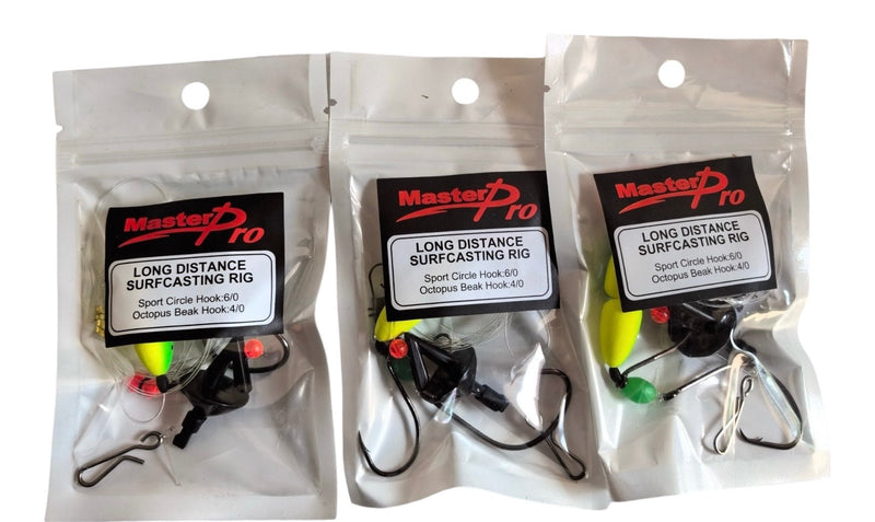 10 X Masterpro Pulley Long Distance Surf Rigs Fishing Rigs Tackle Hooks - Bait Tackle Direct