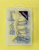 MasterPro River & Estuary Jig Head Kit – 35pcs Ball & Chisel Point Jigheads, 1/16oz–1/4oz, Hook Sizes