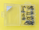 MasterPro River & Estuary Jig Head Kit – 35pcs Ball & Chisel Point Jigheads, 1/16oz–1/4oz, Hook Sizes