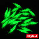 20pc 6.5cm Luminous Shrimp Soft Plastic Fishing Lures