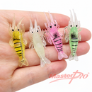 MasterPro Micro Shrimp Lures with Hooks - 4 colours