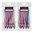 MasterPro 10pc 12cm Octopus Skirt Fishing Lures – 6 Colours
