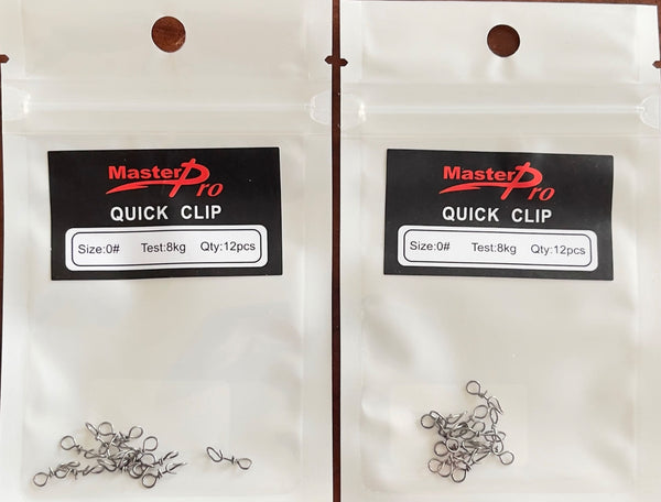 2 Packs Of 12Pcs Size 0# Quick Clips Fishing Tackle - Bait Tackle Direct