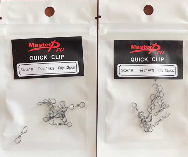 2 Packs Of 12Pcs Size 1# Quick Clips Fishing Tackle - Bait Tackle Direct