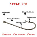 MASTERPRO 115PC Reef Rig Building Kit – Ready to Fish + FREE Tackle Bag ($13.90 Value) +Soft Plastic Jighead Box (Value $19.90)