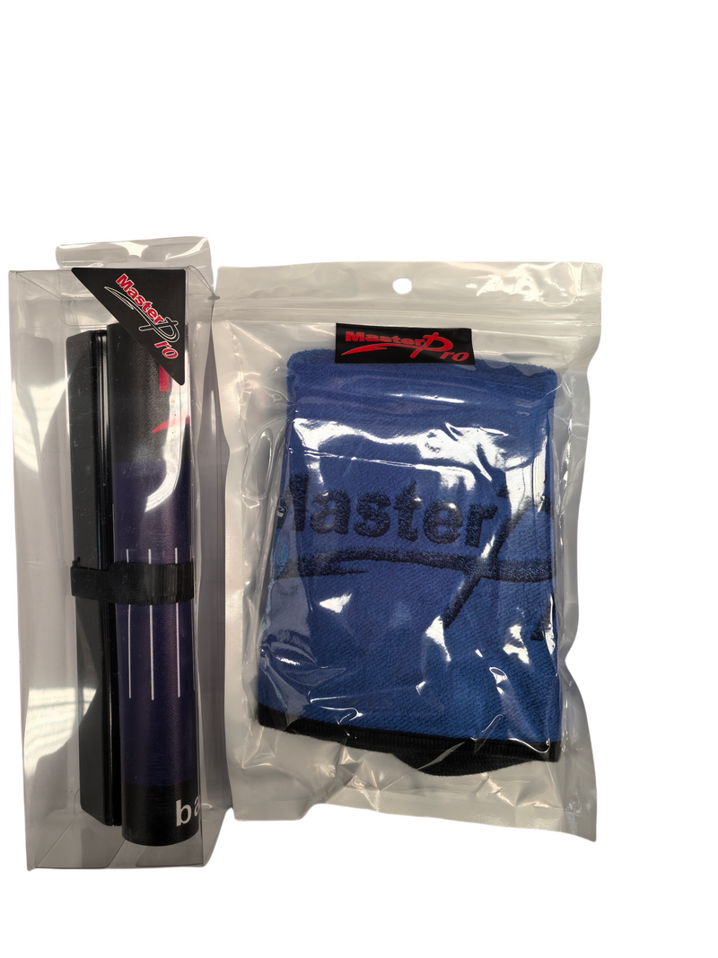 MASTERPRO Fish Ruler (100x30cm) & Dual-Sided Cleaning Rag (30x60cm) Combo – Essential Kit for Aussie Anglers - Bait Tackle Direct