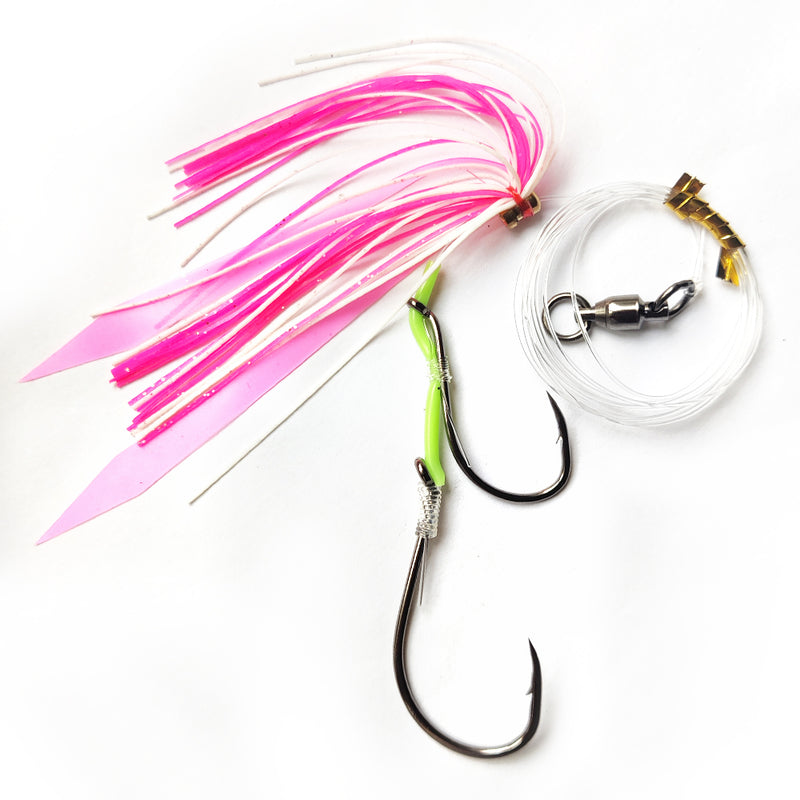 Slidding Rigs 3X Sliding Skirt Snapper & Gummy Shark Rigs On 3 Different Colours ...