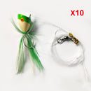 10 x Masterpro Custom Designed Surf Popper Fishing Rigs With Green Poppers  Fishing Tackle - Bait Tackle Direct