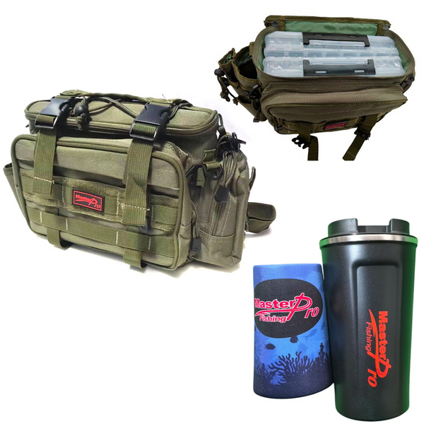 fishing tackle bags australia Masterpro Fishing Tackle Bag Shoulder Waist Bag with Bonus Fishing Tackle Hook