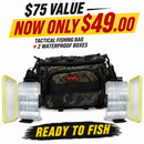 MASTERPRO Tackle Bag + 2 Waterproof Tackle Boxes – ONLY $49.00