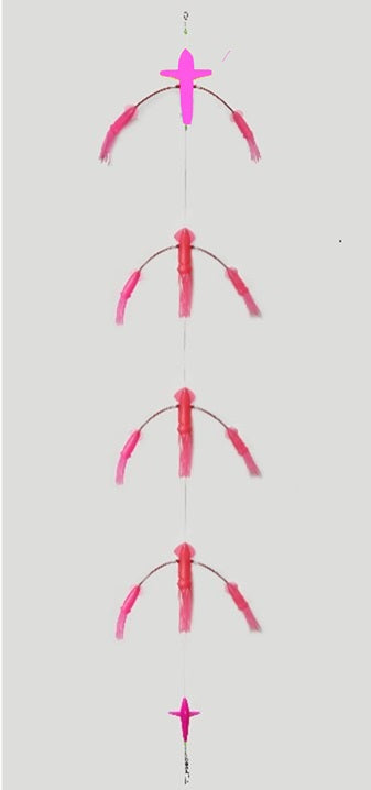 Masterpro Game Fishing Floppy Flippy Teaser A Pink, Fishing Lure Tuna Marlin Mahi