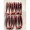 15x Fishing Soft Plastic Paddle Tail Grub 9.5cm On 3 Colour Scented Fishing Lure - Bait Tackle Direct