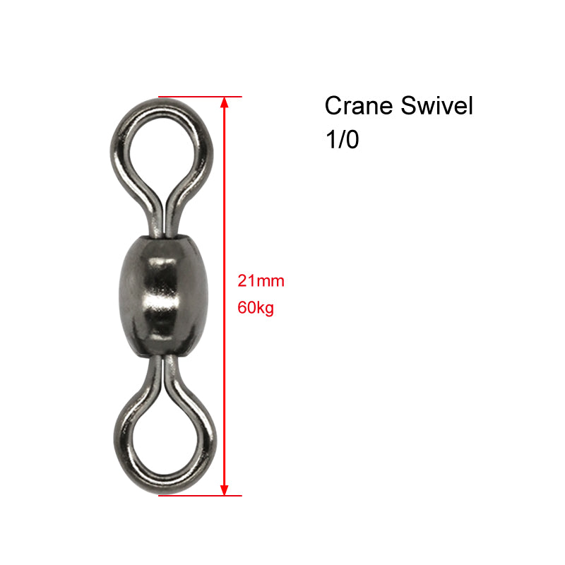 30 X Crane Fishing Swivels Size 1/0 - Bait Tackle Direct