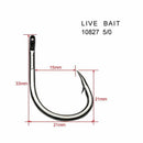 20Pcs Chemically Sharpened 4X Strong Live Bait Hooks Size 5/0 - Bait Tackle Direct