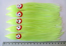 5 x Octopus Squid Skirt Trolling Jig Lure 18cm Fishing Tackle lumo - Bait Tackle Direct