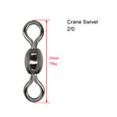 30 X Crane Swivels Size 2/0 Fishing Tackle - Bait Tackle Direct