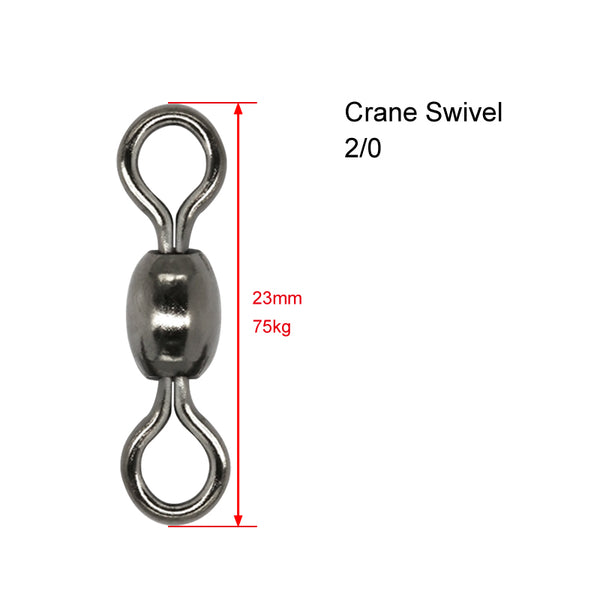 30 X Crane Swivels Size 2/0 Fishing Tackle - Bait Tackle Direct