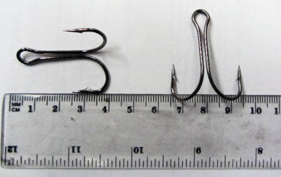 60 x Quality Chemically Sharpened Double Hooks 3/0