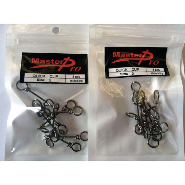 2 Packs Of 8Pcs Size 5# Quick Clips Fishing Tackle