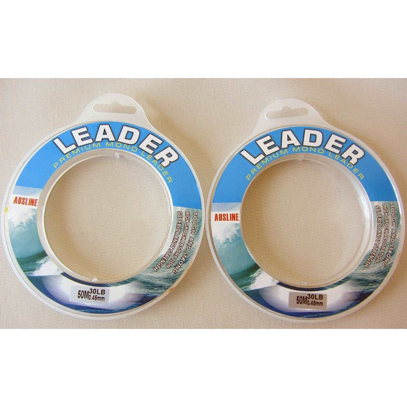 50m Monofilament Leader Line - Premium Saltwater Mono Leader