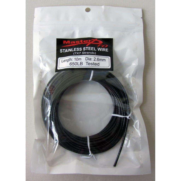 10m,Nylon Coated Stainless Steel Wire 400lb 7x7 Strands Fishing Tackle