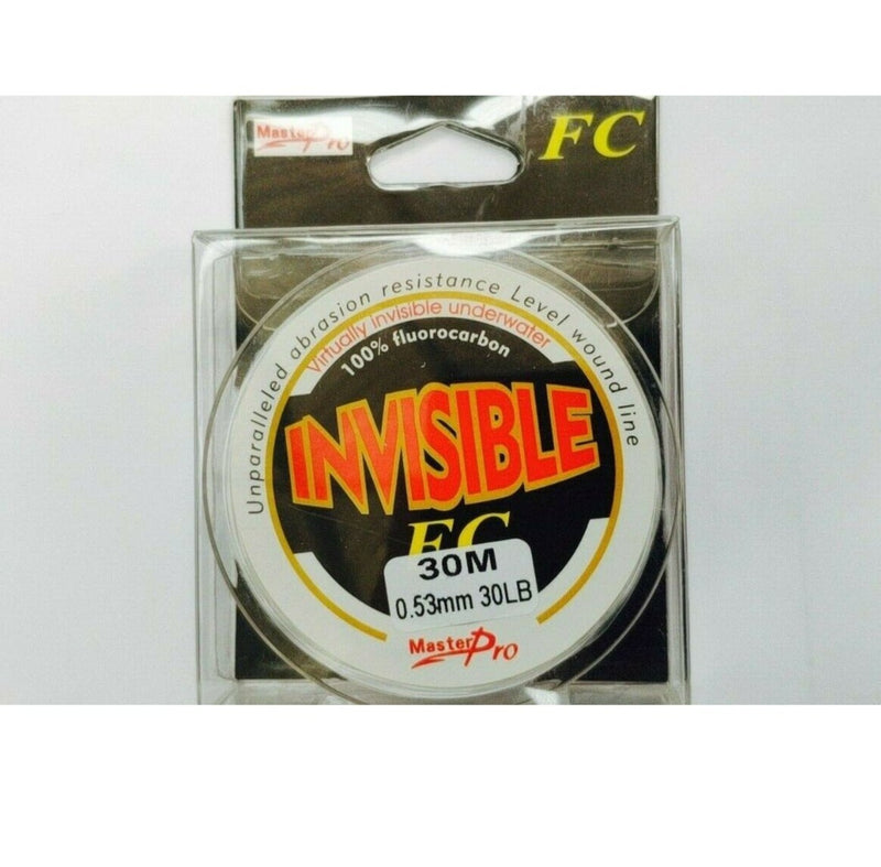 30lb 30m 100% Fluorocarbon Leaders Fishing Tackle