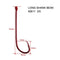 90 x Quality Long Shank 2/0 RED Fishing Hooks Fishing Tackle Special Offer - Bait Tackle Direct