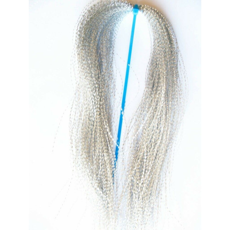 5 x PKTS OF CRYSTAL FLASHER HAIR SILVER FOR YOUR FISHING RIGS, FISHING TACKLE - Bait Tackle Direct