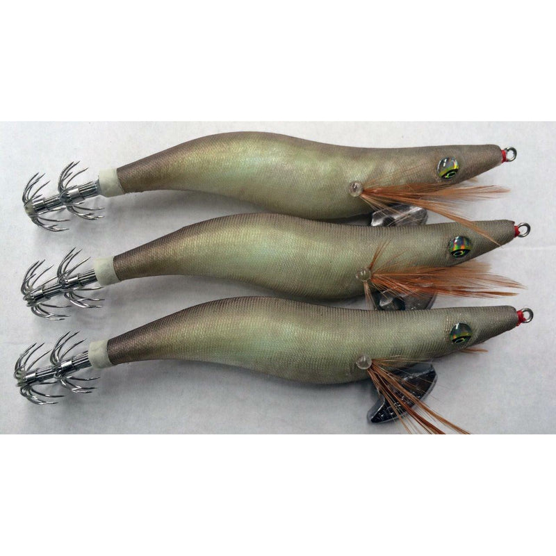 3 X High Quality Fishing Lure Squid Jig Size 3.5 New Colour 172,Fishing Tackle - Bait Tackle Direct
