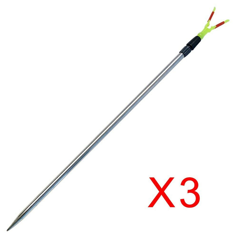telescopic fishing rod holder 3 x Alloy Telescopic Rod Rest Rod Holders Fishing Tackle