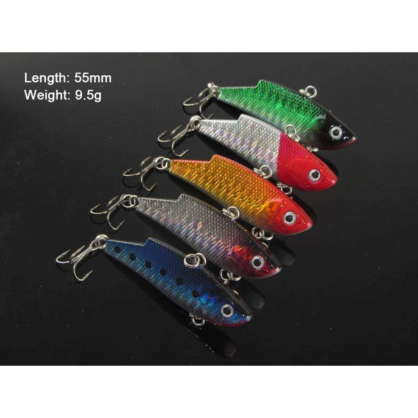 5 X High Quality Fishing Weighted VIB Lures Vibration Swimbait, Fishing Tackle - Bait Tackle Direct
