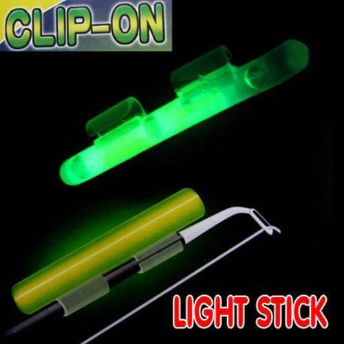 20pcs Fluorescent Fishing Rod Glow Clip-on Lights Sticks Size XL Fishing Tackle - Bait Tackle Direct