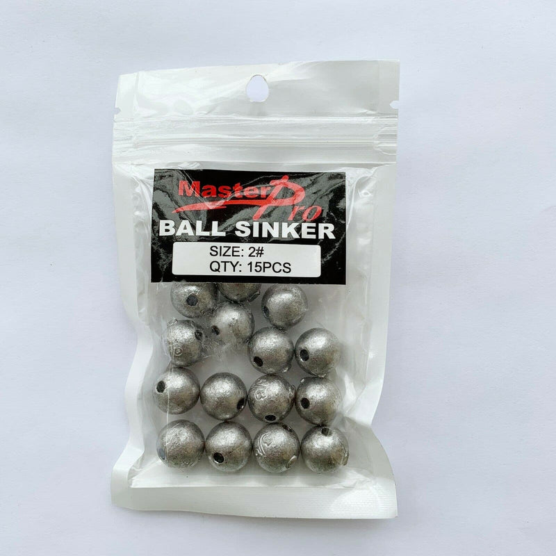 Ball Sinkers Size #1, 2, 5, 6, 7, 8 Quality Sinker Bulk Lot Fishing Tackle