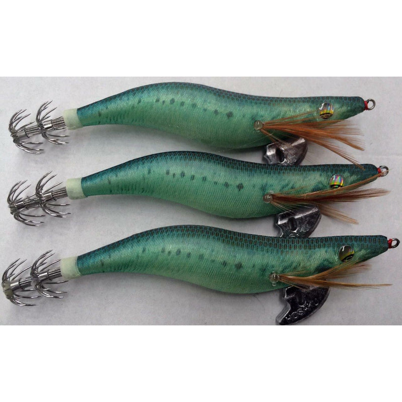 3 X Lure Squid Jig Size 3.5 Fishing Tackle 173