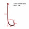 90 x Quality Long Shank 12#  RED Fishing Hooks Fishing Tackle Special Offer - Bait Tackle Direct