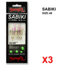 3 Packs 4# 6# 8# Sabiki Bait Rigs Fishing Tackle