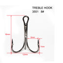 60 x Quality Chemically Sharpened Treble Hook Size 8