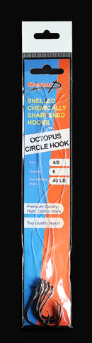 30 Packs 180 of Masterpro Pre-Tied/Snelled Octopus Circle Mixed Hooks Fishing Tackle - Bait Tackle Direct