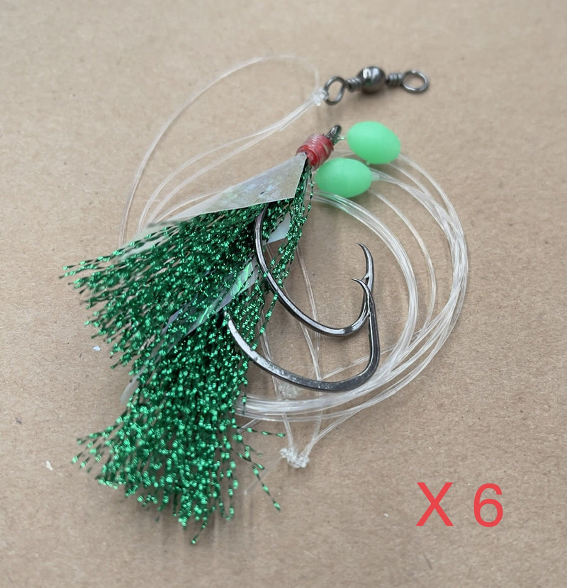 6 x Custom Designed Snapper Fishing Rigs Tackle - Bait Tackle Direct
