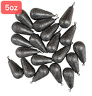 20pcs 4oz/ 5oz/ 6oz  Pear Bomb Sinkers Value Pack Fishing Tackle - Bait Tackle Direct