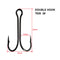 60 x Quality Chemically Sharpened Double Hooks 2# Fishing Tackle - Bait Tackle Direct